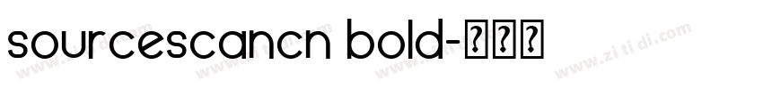 sourcescancn bold字体转换